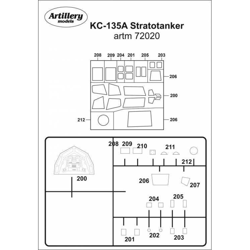 1/72 KC-135A Stratotanker MASK, for Heller