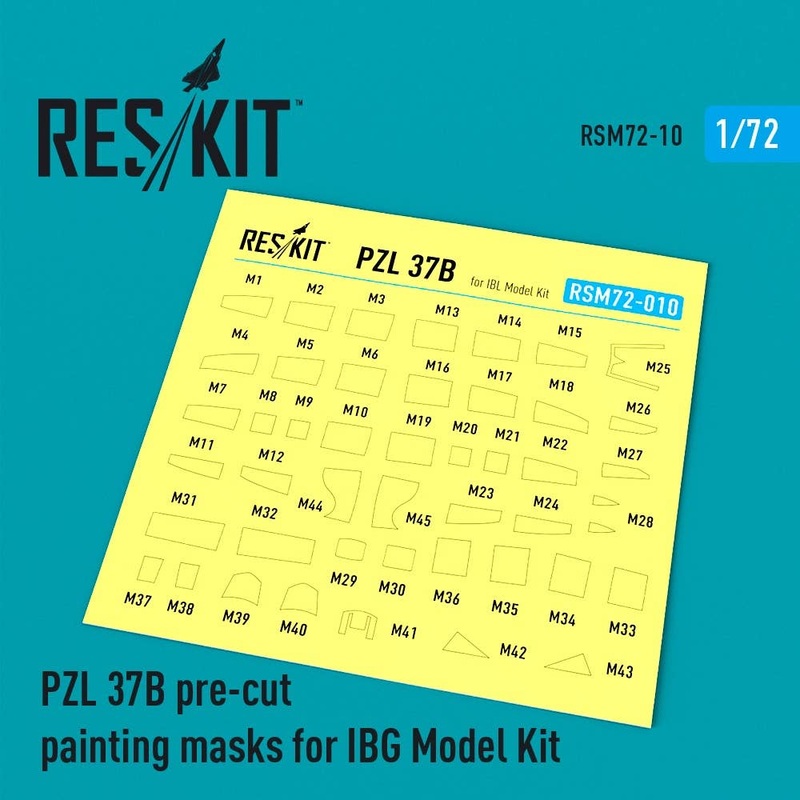 1/72 PZL.37 B Los - Polish Medium Bomber Pre-cut painting masks for IBG Kit