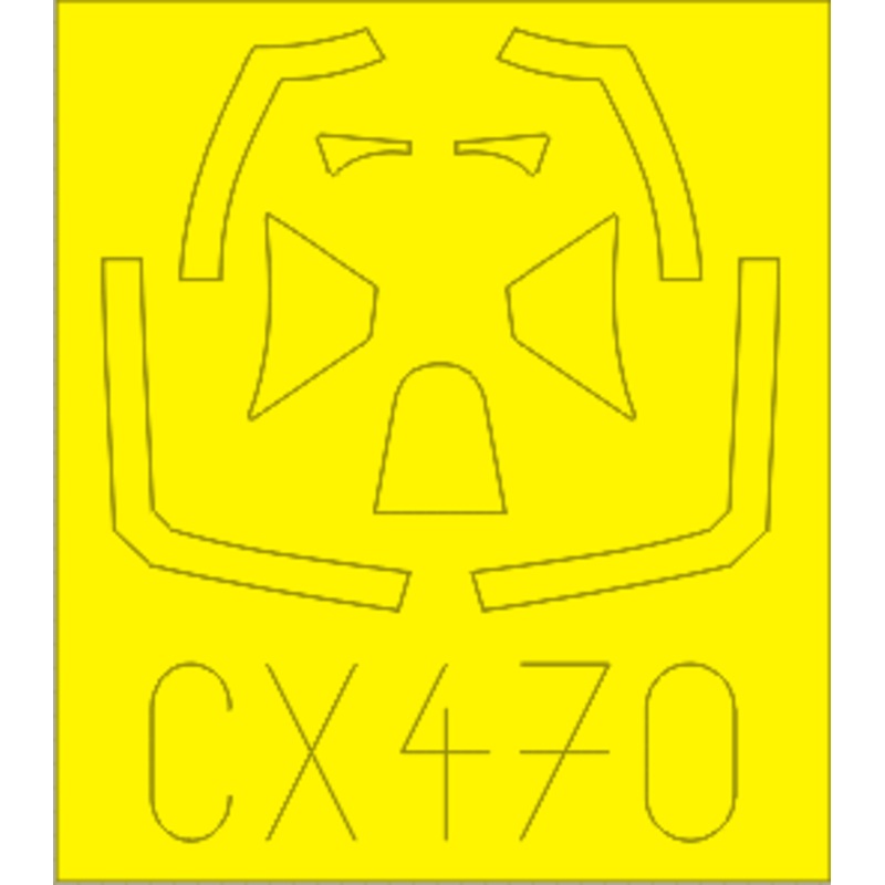 1/72 Spitfire Mk.XVI Bubbletop Masking Sheet (Eduard)