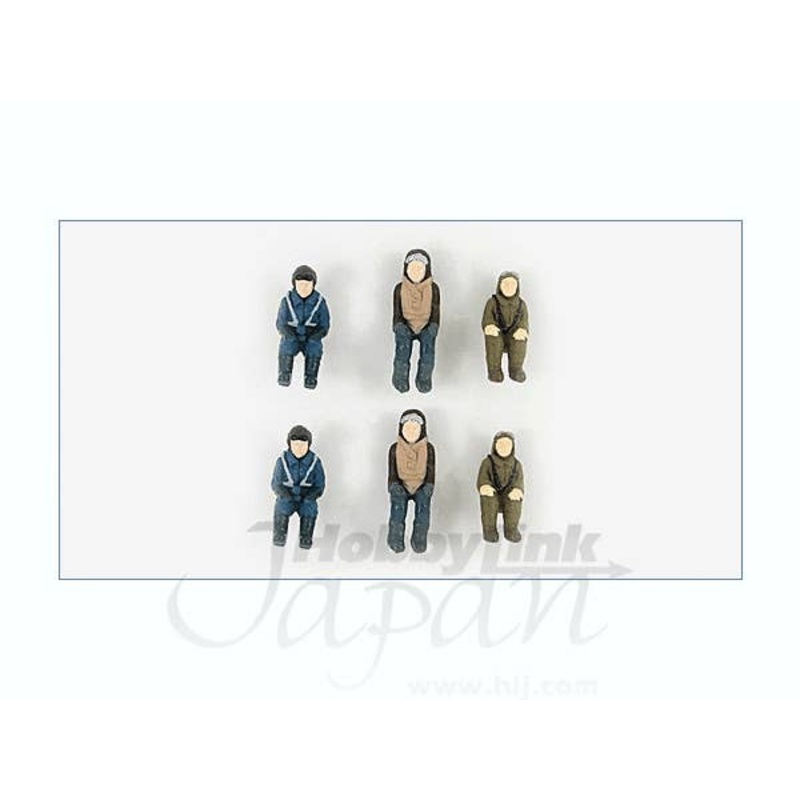 1/72 WWII Pilots Set (2 Each Japanese/German/Royal Air Force)