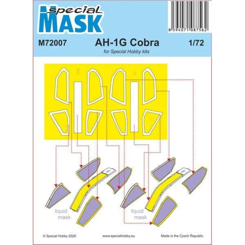 1/72 AH-1G Cobra Mask (for Special Hobby)