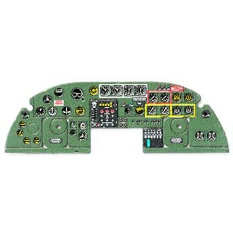 1/72 B-24J Liberator Colored Instrument Panel Hasegawa, Etc.