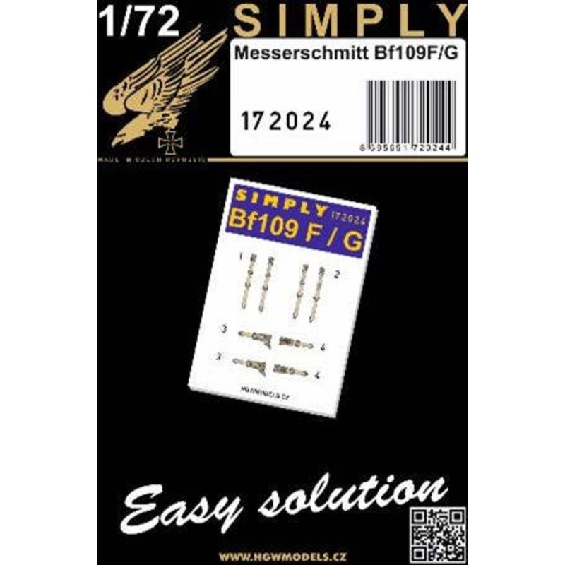 1/72 Bf109F/G 3D decal seat belt