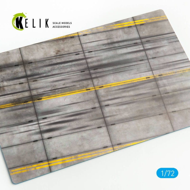 1/72 Concrete plates type 2 Base - Acrylic 3 mm (280 x 180 mm) (170 g)