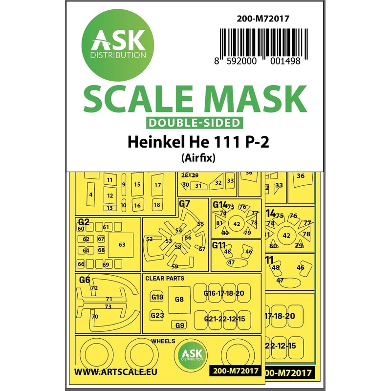 1/72 Heinkel He 111P-2 double-sided for Airfix