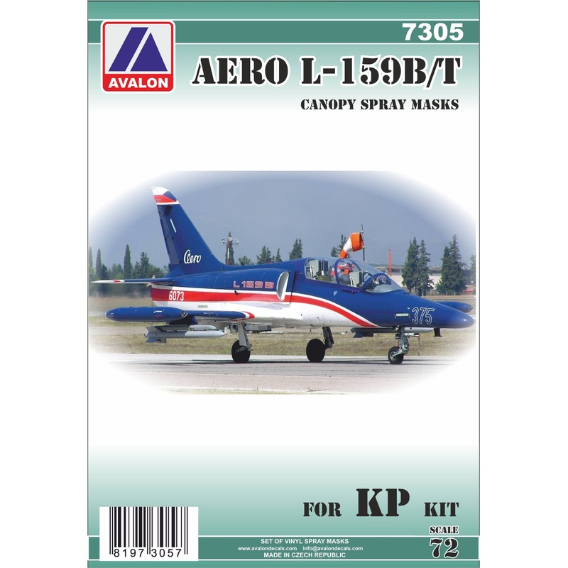 1/72 L-159B/T Alca Canopy Mask (for KP Models)