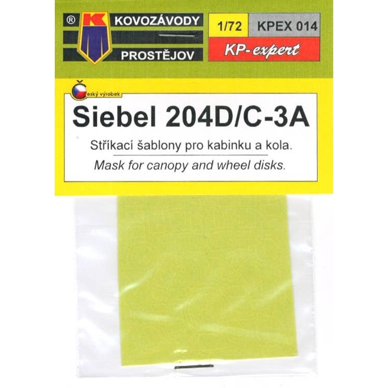 1/72 Masking Sticker for Siebel Si 204 D, Avia C-3A