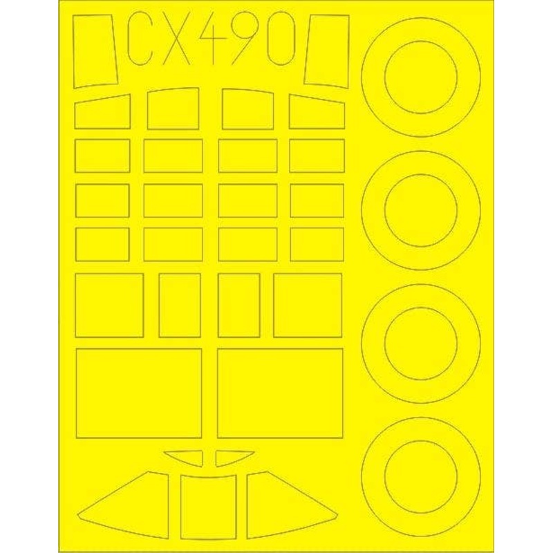 1/72 SB2C-5 HelldIver Masking Sticker (for Special Hobby)
