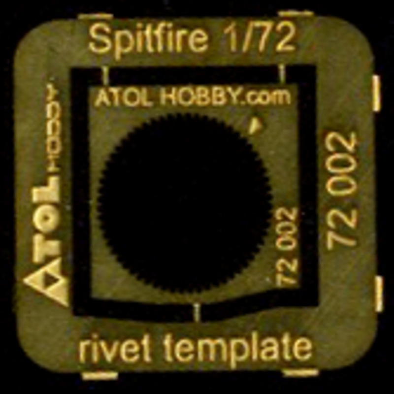 1/72 Spitfire Rivet Template