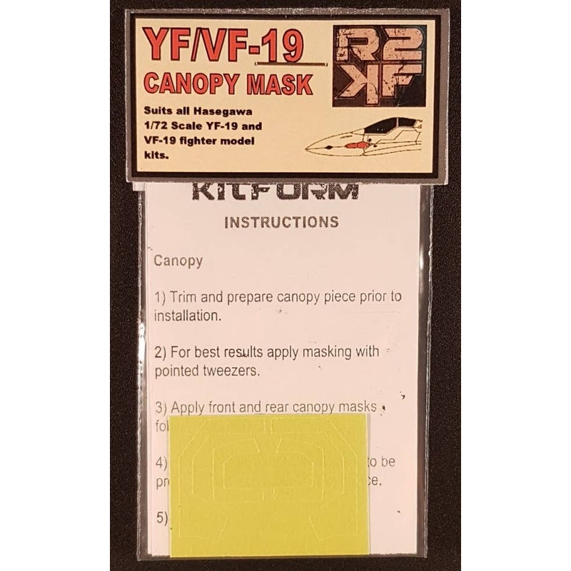 1/72 YF/VF-19 Canopy Mask (for Hasegawa)