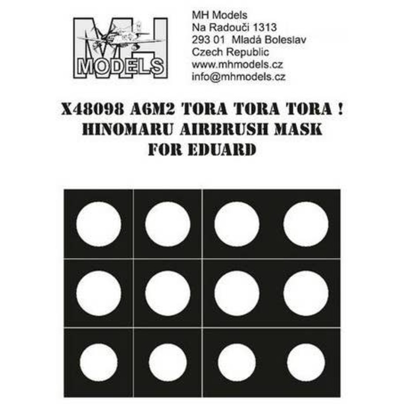 1/48 A6M2 Tora Tora Tora! Hinomaru airbrush mask for Eduard