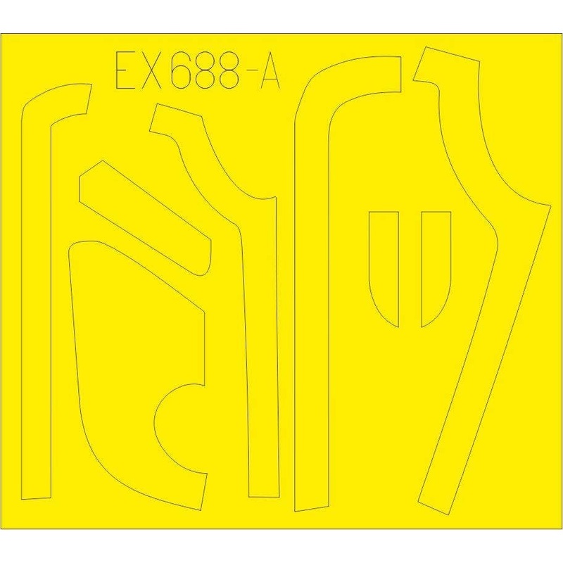 1/48 B-17G Antiglare Panels (VE Production) Masking Sheet (for HK Models)