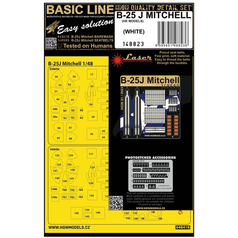 1/48 B-25J MITCHELL (WHITE)