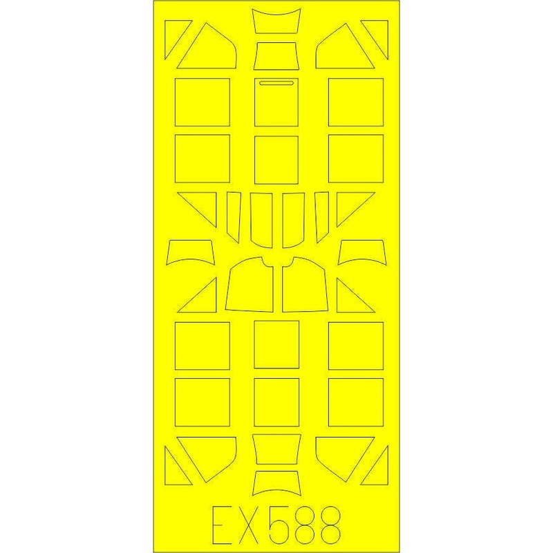 1/48 Bf 109F TFace Masking Sheet (for Eduard)