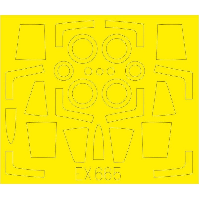 1/48 F-104G TFace Masking Sheet (for Kinetic)