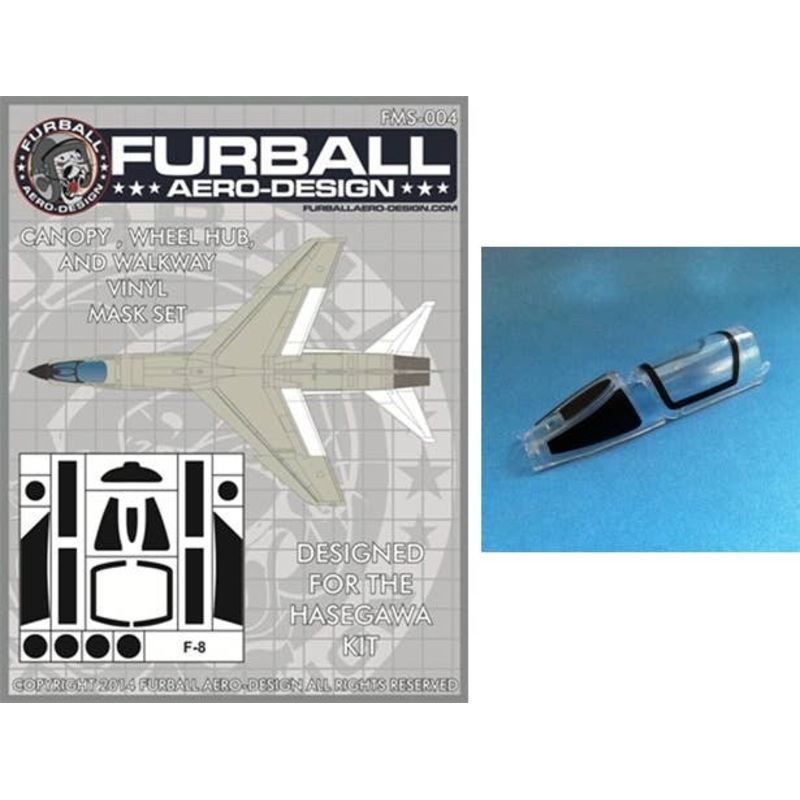 1/48 F-8 Vinyl Mask Set (for Hasegawa)