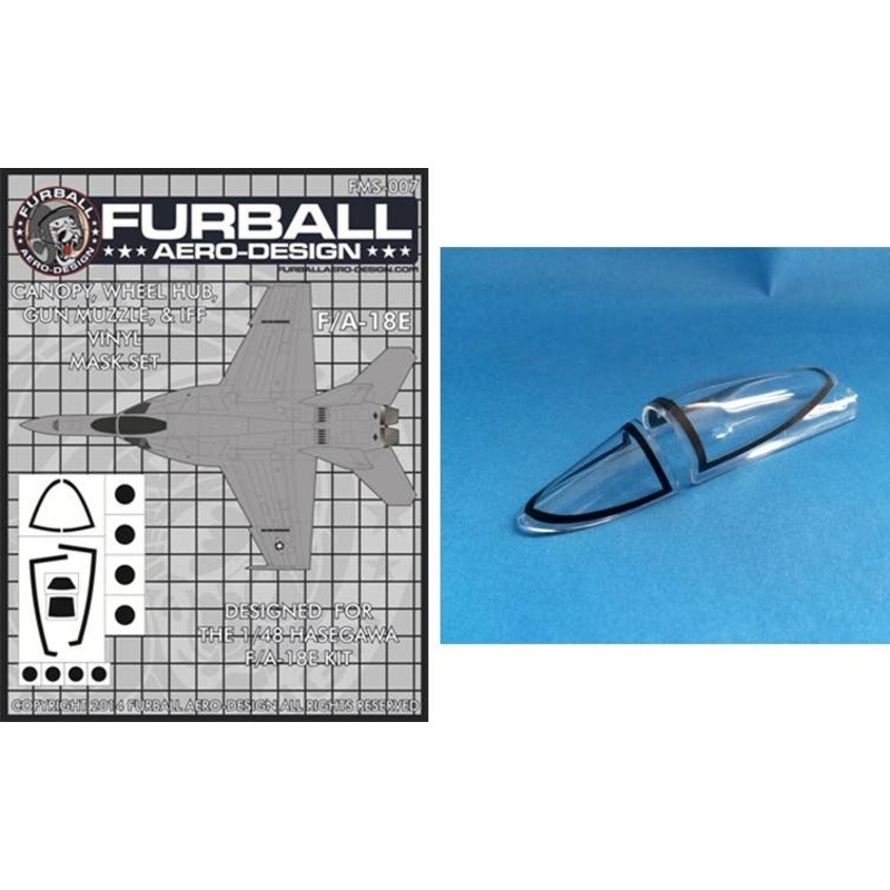 1/48 F/A-18E Vinyl Mask Set (for Hasegawa)