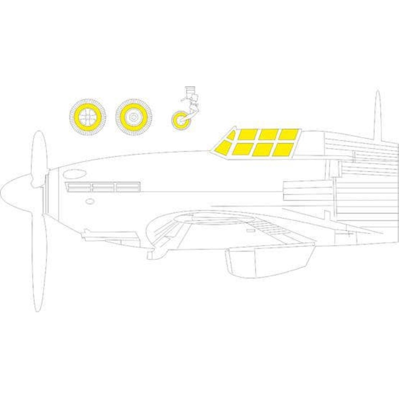 1/48 Hurricane Mk.IIc Tface Masks (for Arma Hobby)