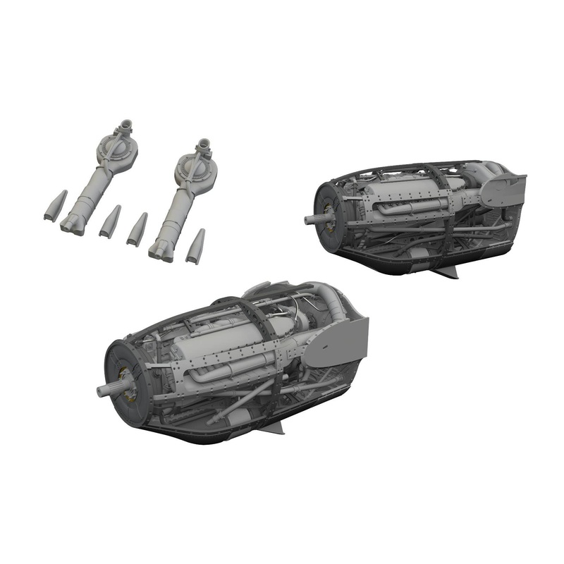 1/48 P-38F ENGINES