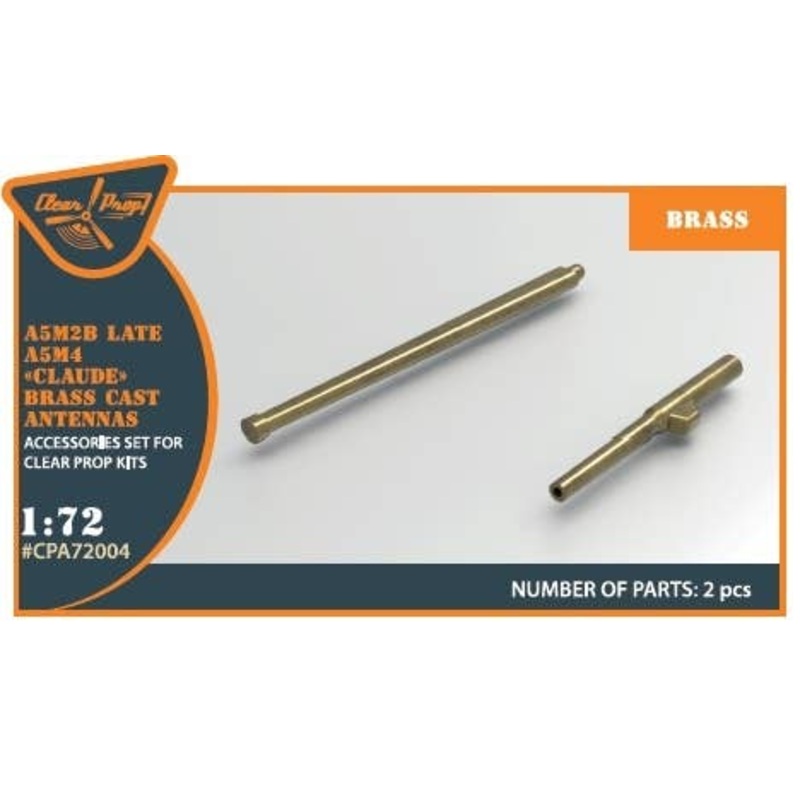 1/72 A5M Claude (Late Version) Brass Cast Antennas (for Clear Prop!)