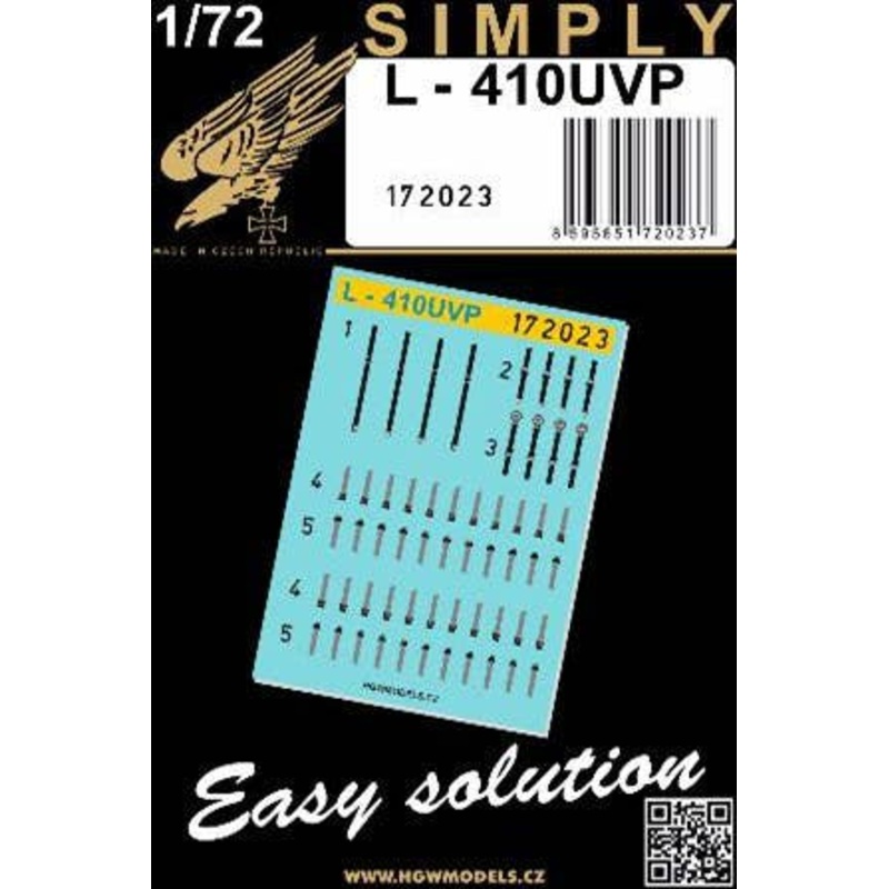 1/72 Let L-410UVP 3D Decal Seatbelt
