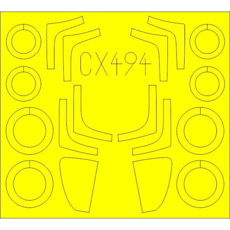 1/72 MiG-29SMT Masking Sheet (for Zvezda)