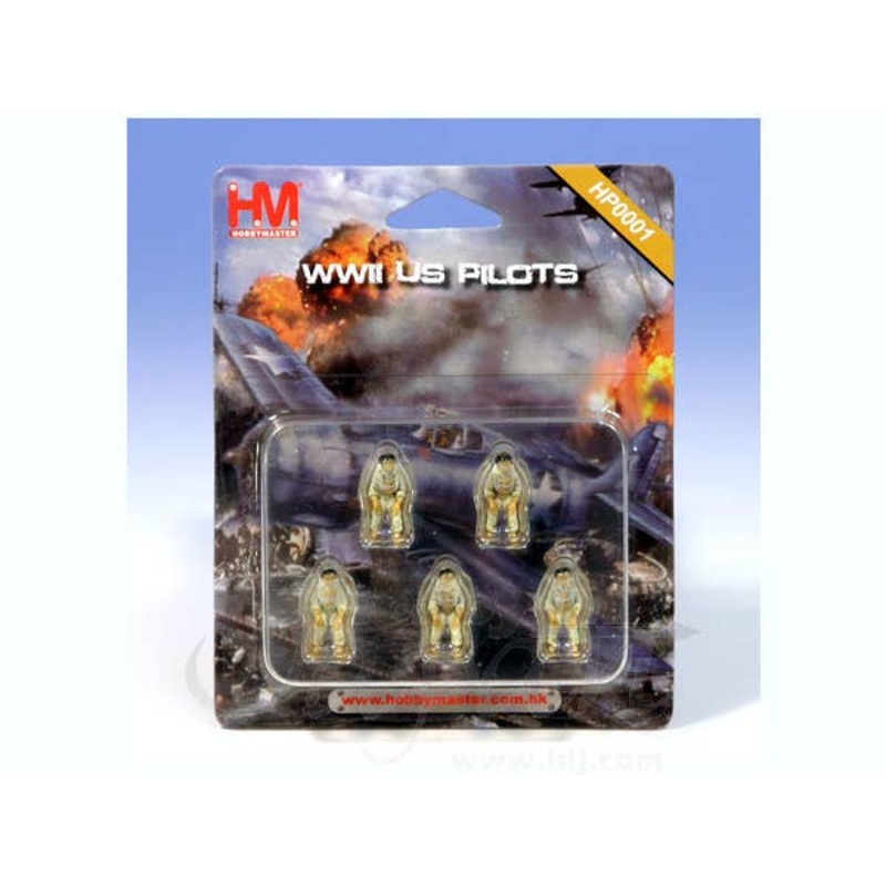 1/72 World War II US Pilots (5pcs)