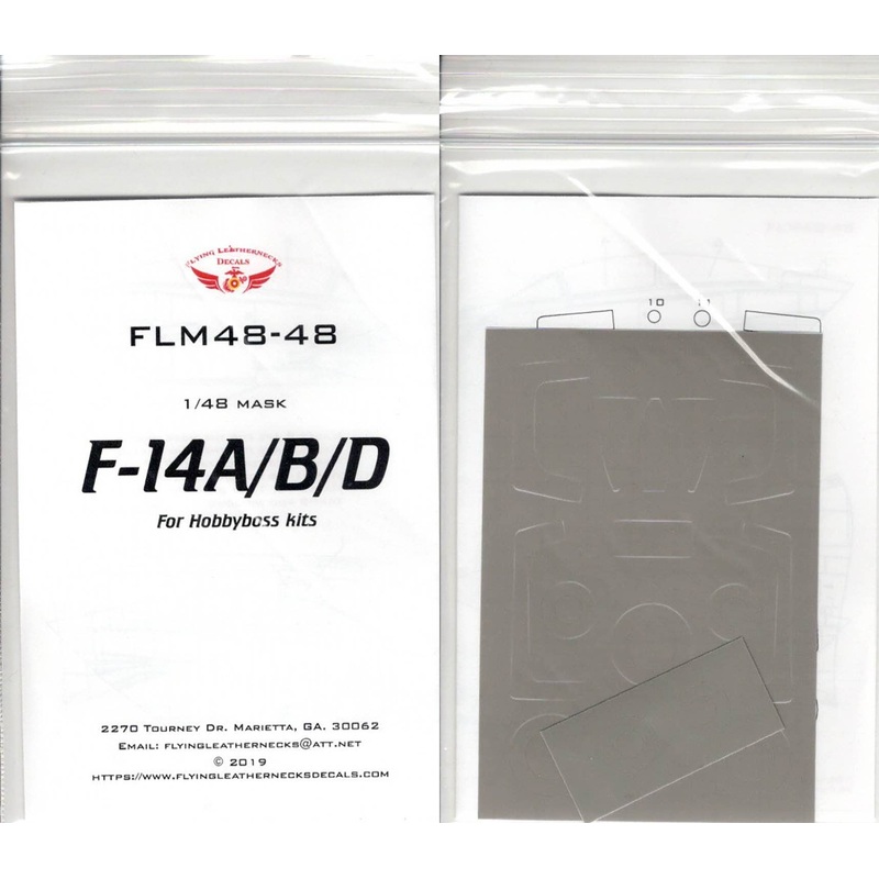 1/48 F-14A / B / D Canopy & Wheel Mask Set (For HB Kit)