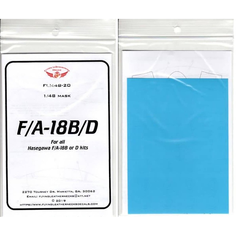 1/48 F/A-18B/D Canopy & Wheel Mask (for Hasegawa)