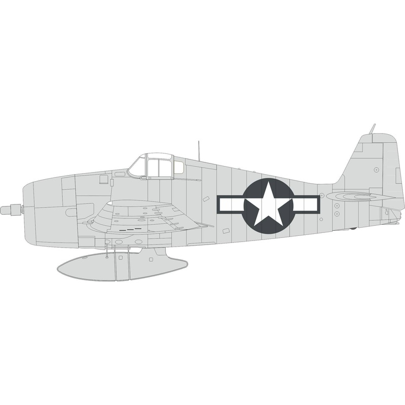 1/48 F6F-3 US national insignia Masks (for EDUARD)