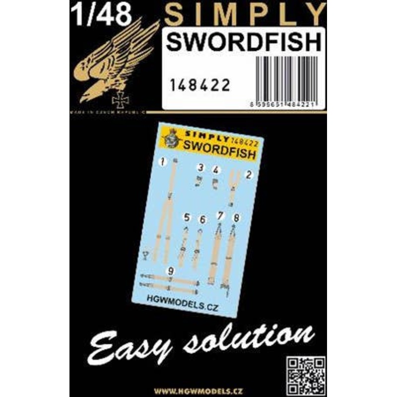 1/48 Fairy Swordfish 3D Decal Seatbelt