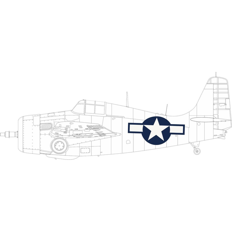 1/48 FM-2 US national insignia Masks (for EDUARD)