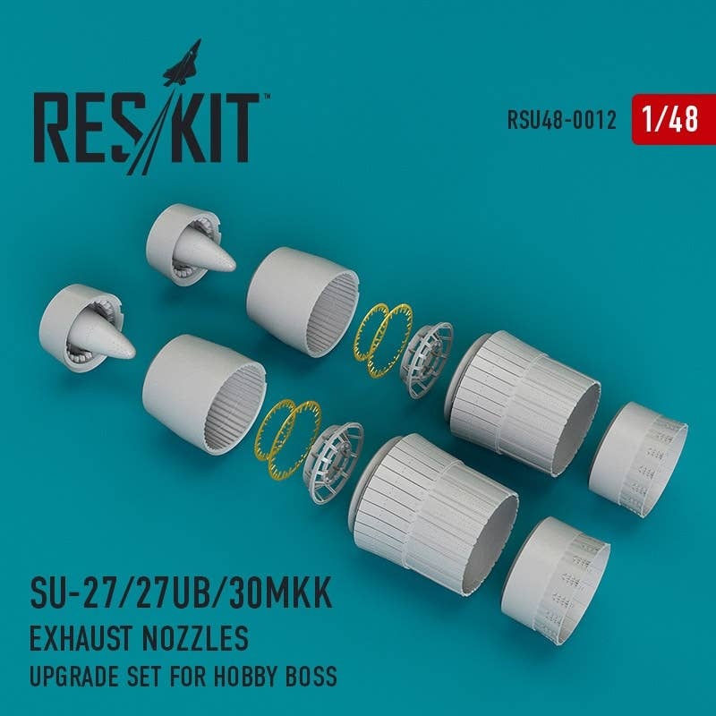 1/48 Su-27/27UB/30MKK Exhaust Nozzles (for Hobby Boss)
