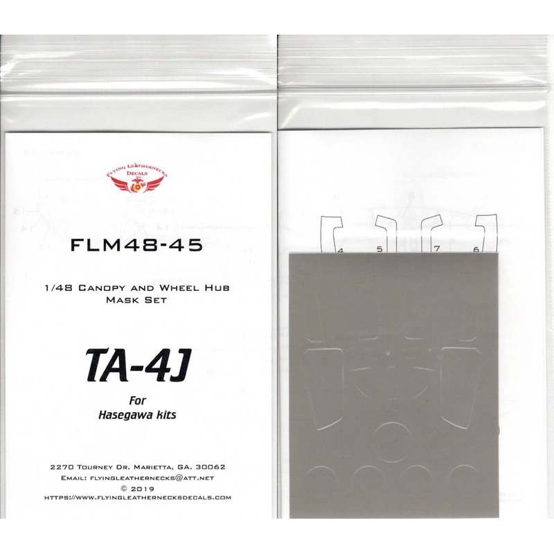 1/48 TA-4J Canopy & Wheel Mask Set (For Company H Kit)