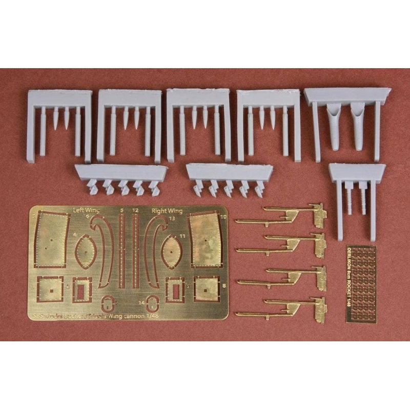 1/48 Wing Cannon & Rocket set for HA-1112 Tripala/Buchon Spanish