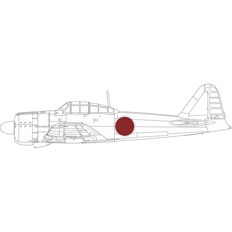 1/48 A6M2 Model 21 National Insignia Masks (for EDUARD)