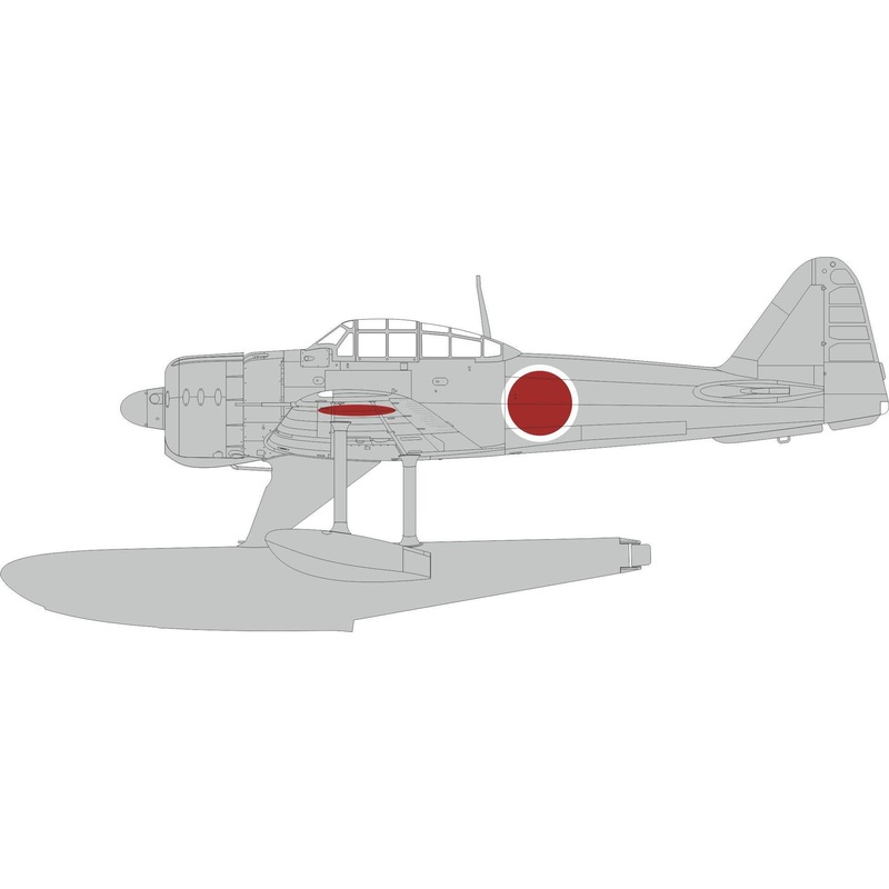 1/48 A6M2-N Rufe National Insignia Mask (for Eduard)