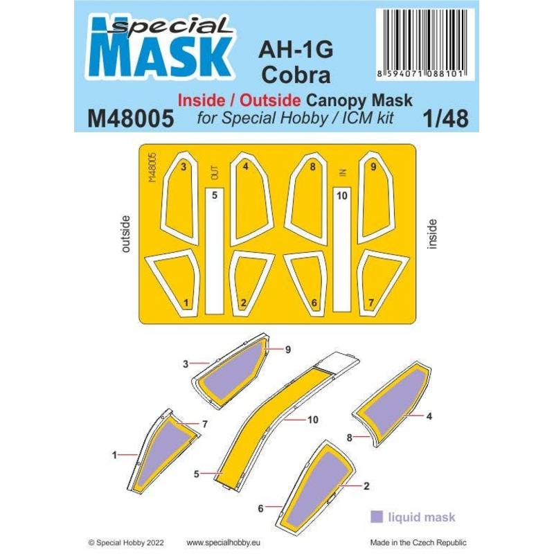 1/48 AH-1G Cobra Mask