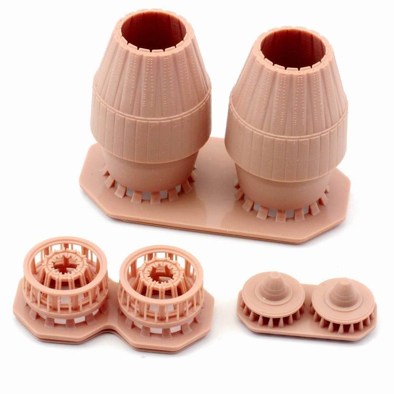 1/48 AL-31F C-D Nozzles for Su-27 (In Converge) (for Great Wall Hobby)