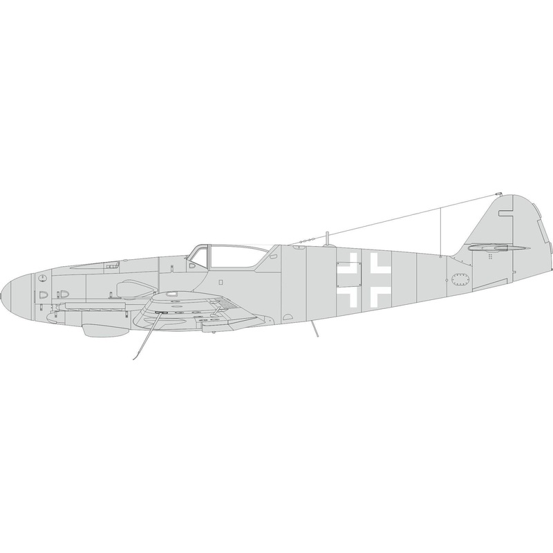1/48 Bf 109K national insignia Masks (for Eduard)