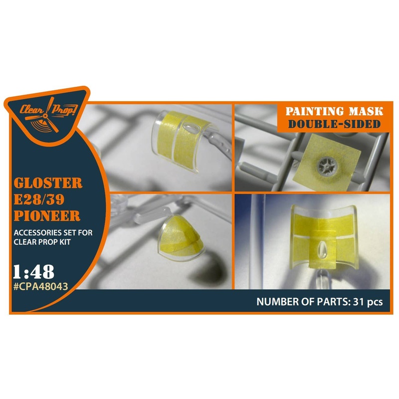 1/48 Gloster E28/39 Pioneer double-sided painting mask (for Clear Prop!)
