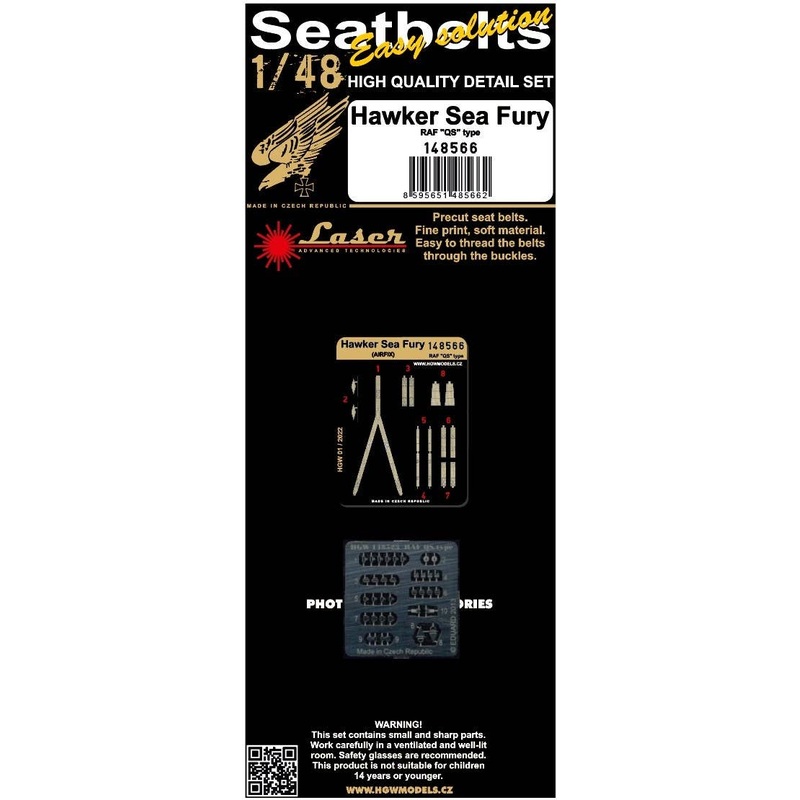 1/48 Hawker Sea Fury - RAF QS type microfiber seat belt