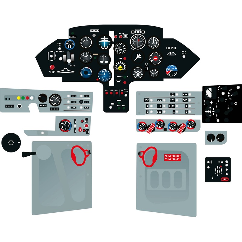 1/48 MIG-17F FRESCO QUICK SET 3D ACRYLIC INSTRUMENT PANELS