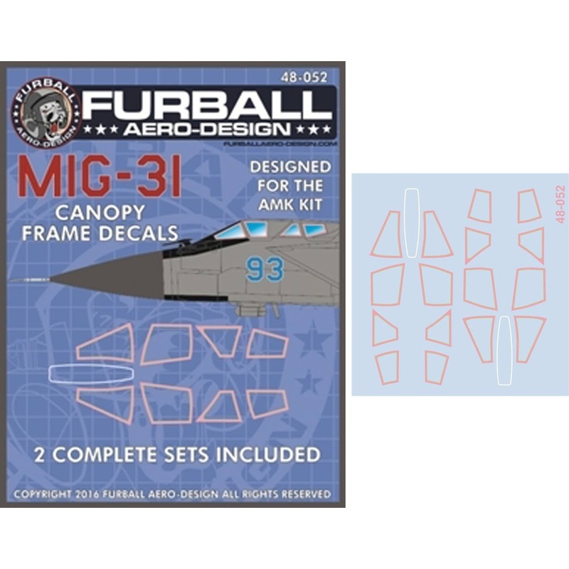 1/48 MIG-31 Canopy Seals