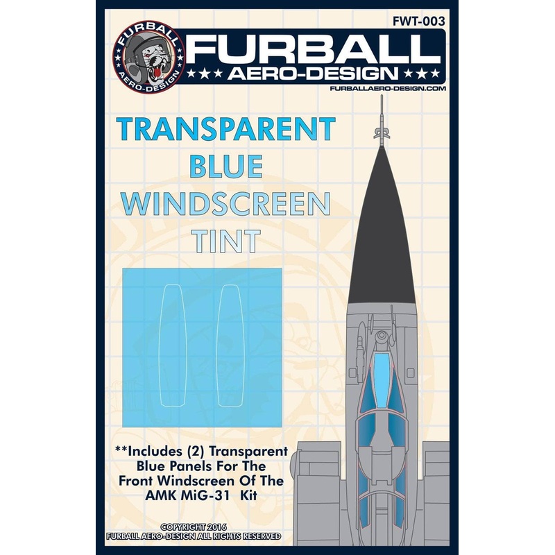 1/48 MiG-31 Windscreen Tint
