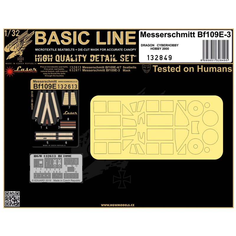 1/32 BF 109E-3 Seatbelts