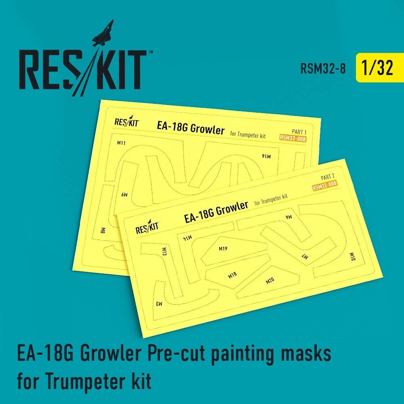 1/32 EA-18G Growler Pre-cut painting masks for Trumpeter kit
