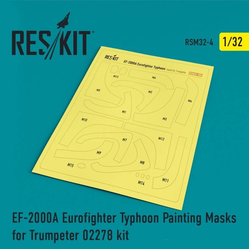 1/32 EF-2000A Eurofighter Typhoon Painting Masks for Trumpeter 02278 kit