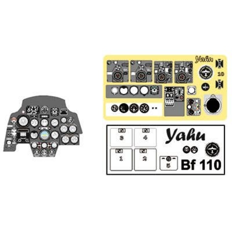 1/32 Messerschmitt Bf110E / F Coloring Instrument Plate Cyber Hobby