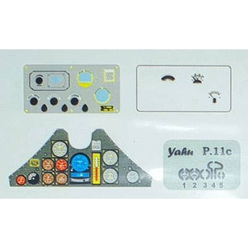 1/32 Pzl P.11C Gull Wing Fighter Colored Instrument Panel Ibg
